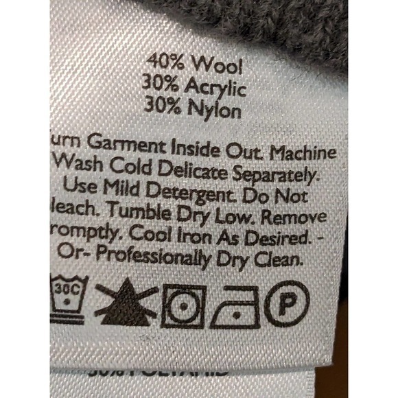 Eddie Bauer 1/4 Zip Knit Sweater Mens Size XL Pullover Outdoors Wool Blend - Picture 5 of 5